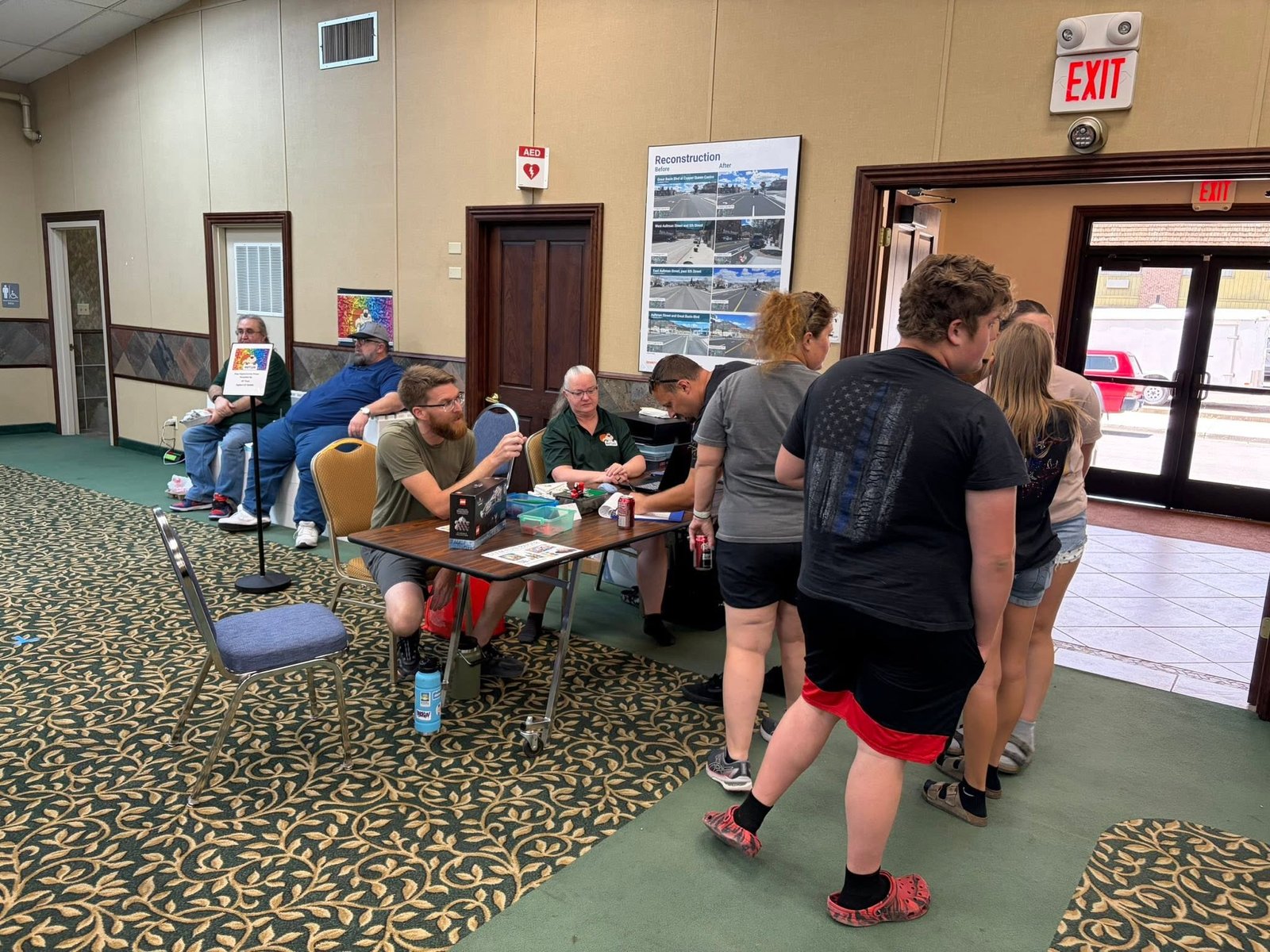 Check-in table